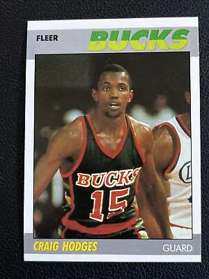 Craig Hodges 1987 Milwaukee Bucks 87-88 Fleer Basketball #52 Of 132 Mint Fresh • $1.03