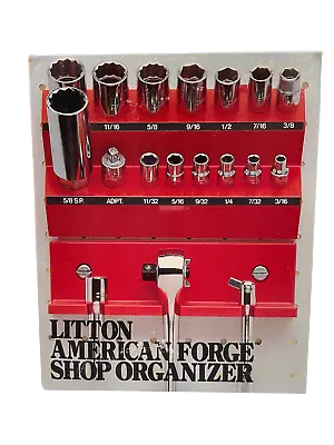 19 Pieces Socket Set And Organizer Made In USA • $26.99