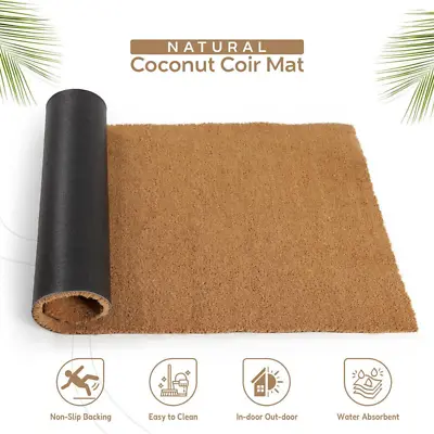 Large Heavy Duty Coir Doormat Non Slip Coconut Entrance Matting Home Garden Mats • £52.99