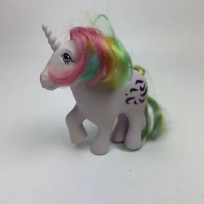 1983 G1 My Little Pony WINDY Purple Glitter Rainbow Hair Horn MLP Hasbro • $23.44