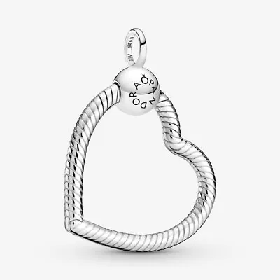 New Authentic Pandora Silver Pandora Moments Heart Charm Pendant 399384C00 • £55.99