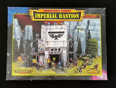 GW 1996 Warhammer 40K 40000 Imperial Bastion Terrain Set Scenery Original Box • $124.34