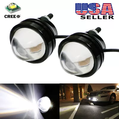 White High Power 5W Bull Eye LED Projector Lights For Fog DRL Parking Or Backup • $25.19