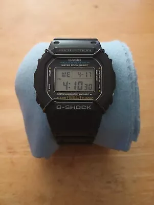 Casio G-Shock  DW-5600E (3229) Black Sport With Bull Bar Guard And New Battery • $45