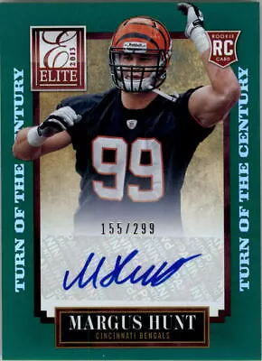 2013 Elite Turn Of The Century Autographs #162 Margus Hunt Auto /299 • $8