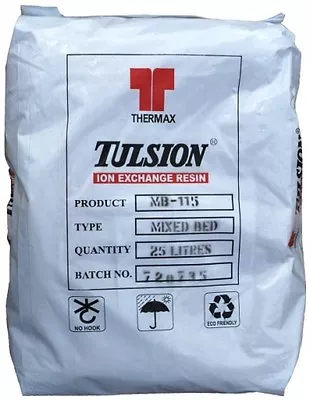 £119.50 • Buy 25 Litre Bag Tulsion Ion Exchange Resin MB-115 - For DI Vessels-Window Cleaning