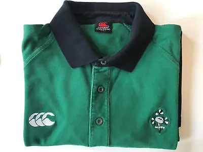 Canterbury Irish Rugby Shirt Large Size Vintage Jersey • £110