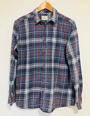 VINTAGE Flannel Grey Check Men’s Shirt Size M To L 40” Retro Shirt Vintage Top • £14.99