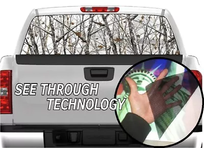 $44.98 • Buy P333 CAMO CAMOUFLAGE Rear Window Tint Graphic Decal Wrap Back Pickup Graphics