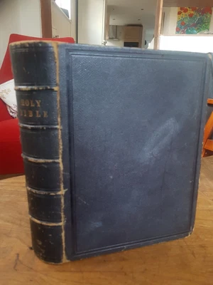 £45 • Buy Large 11 Inch 1856 Eyre And Spottiswoode Antique Holy Bible