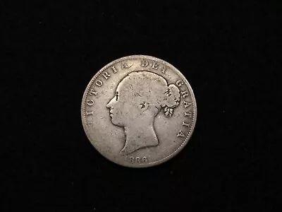 1886 Silver Half 1/2 Crown UK Young Victoria KM 756 • $50