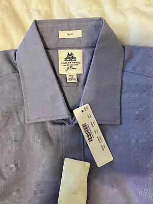 BRAND NEW JCREW Blue Thomas Mason Fabric Shirt (SZ: 15.5 - 35 / L ) • $49