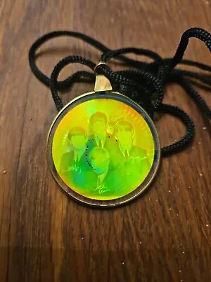 Early BEATLES Vintage Hologram 3D Pendent Necklace - Double Sided W/ Cord • £25