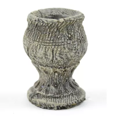 Stone Pedestal Planter -  1.75  X 1.2- Resin - Miniature Fairy Garden • $4.99