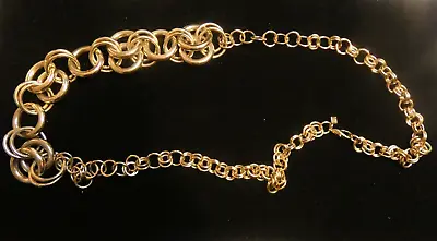 J. Crew Gold Tone Multi-Size Chain Round Link Necklace • $14.99