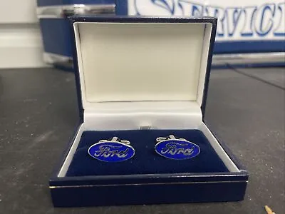 Vintage Ford Oval Cuff Links Flathead Ford SCTA V8 Early Ford Club Collectible  • $25