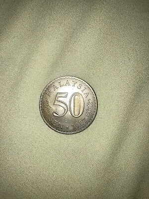 1983 Malaysia 50 Sen Uncirculated Copper Nickel Coin-27.8mm-km#5.3 • $5