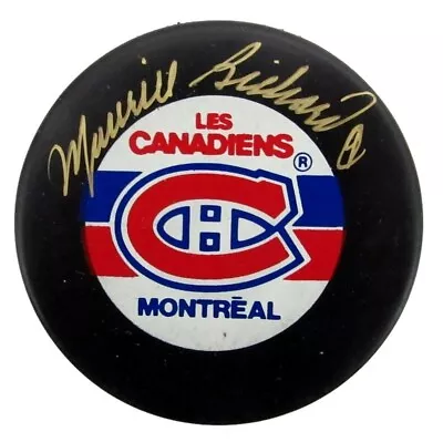 Maurice Richard HOF Signed/Auto Hockey Puck Montreal Canadiens JSA • $15.50