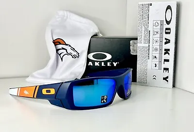 OAKLEY Gascan Sunglasses NFL Denver Broncos Matte Navy / Prizm Sapphire OO9014 • £105