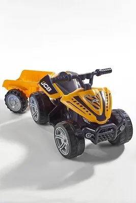 £69.99 • Buy JCB Electronic Ride On Quad Bike And Trailer 6V Kids Ages 3+ Toy Xmas Gift 8641