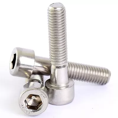 8mm M8 A2 STAINLESS STEEL ALLEN BOLT SOCKET CAP SCREW HEX HEAD ALLEN KEY DIN 912 • £3.59