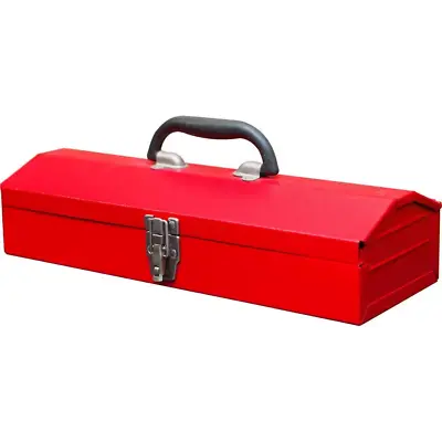 Tool Box W/Metal Latch Closure Portable Steel Hip Roof Style 16.1 X 6.1 X 3.7  • $16.66