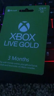 Xbox LIVE 3 Month Game Pass Core Gold Membership For Xbox (Read Description) • $25