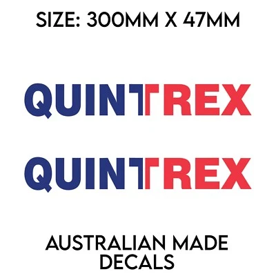 $24.99 • Buy Quintrex Fishing Boat Marine Stickers Decals. Set Of 2. Premium Vinyl.
