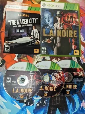 L.A. Noire (Microsoft Xbox 360 2011)**No Manual** Tested Working  • $8.88