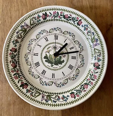 £22 • Buy Portmeirion Botanic Garden Porcelain Wall Clock Daisy Flowers & Butterflies