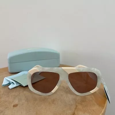  New Karen Walker Sunglasses Eyewear Glasses Womens Mens Centurion Marble Stripe • $96.50