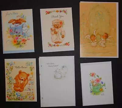 6 UNUSED Mary Hamilton Cards - Assorted Messages- + Envelopes Lot #H • $19.95