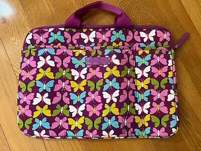 Vera Bradley 15.6” Purple Butterfly Laptop Sleeve • $8.99