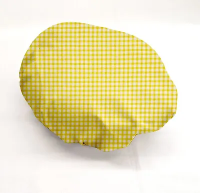 Yellow & White Checked Gingham Quesadilla Maker Cover • £10.13