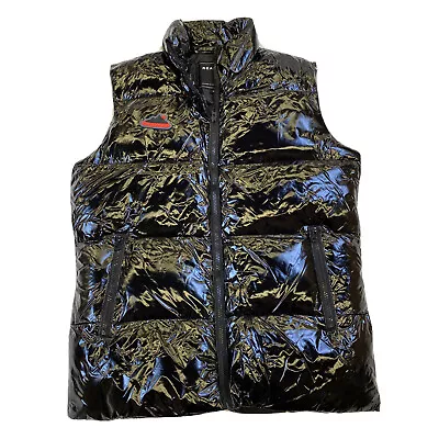 Reason Brand 100% AUTHENTIC Mens Vest Sleeveless Puffer Jacket Black Size Medium • $100