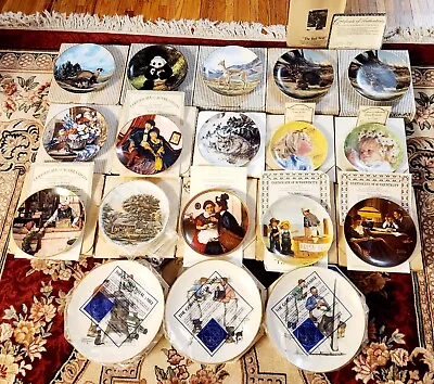 Variety Of Vintage Bradford Exchange & More Decorative Plates Collection • $19.95