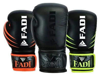 Train Hard Boxing Gloves By FADI Muay Thai Training Sparring KickBoxing Gloves • $34.99