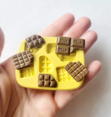 Chocolate Mold For Fondant Mini Sweets Polymer Clay Mold Chocolate Bar • $7.99