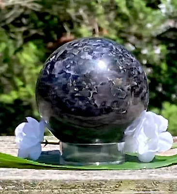 278.5g CLASSIC MYSTIC MERLINITE GABBRO POLISHED HEALING SPHERE  Madagascar • $39.60