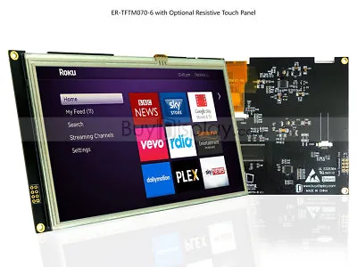 1024x600 7 Inch TFT LCD Display Module Resistive Touch Screen  Serial SPI I2C • $51.08