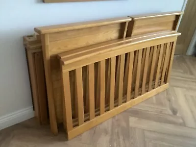 Solid Oak Mamas And Papas Ocean Cotbed Cot Bed • £100