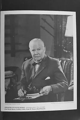 Francis Wyck Mason - Print By International Portrait Gallery - Vintage L1103D • $9.95