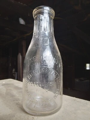 $25 • Buy The Farmers Dairy Inc. Martinsburg, W. VA Quart Milk Bottle Embossed