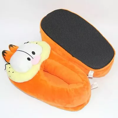 Garfield Cat Slippers Winter Bedroom Kitten Plush Toys Novelty Soft Fur • $41.32