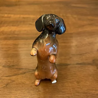 VTG Beswick England Standing Dachshund Dog Figurine About 3 7/8  See Images. • $25