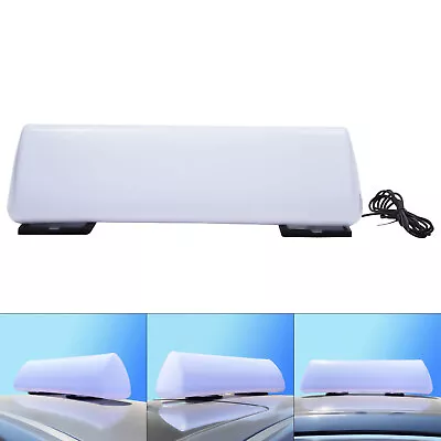 $30.40 • Buy 55CM 11W Taxi Cab Roof Top Illuminated Sign Lamp LED Blank Topper Car 