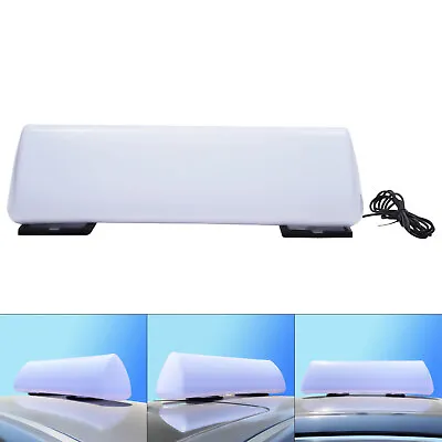 $30.40 • Buy 55CM DIY LED Blank Taxi Cab Sign Car Roof Top Topper Car Top Advertising 11w
