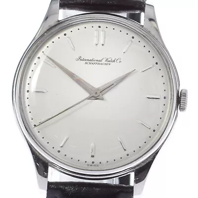 IWC SCHAFFHAUSEN Cal.89 Vintage Silver Dial Hand Winding Men's Watch_808224 • $1062