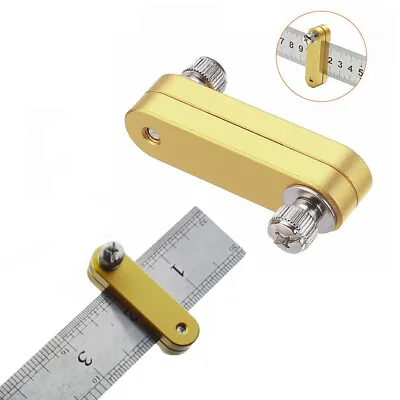 Steel Ruler Locator Fixed Block Positioning Scraper Universal Woodworking Tool • £9.29