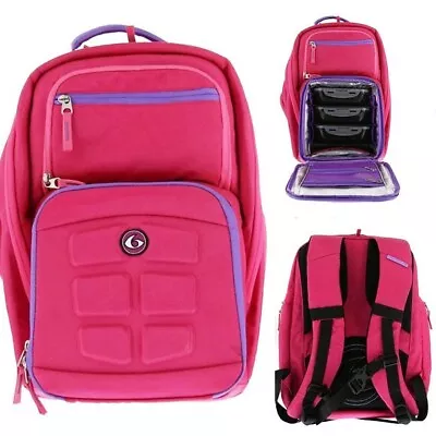 6 Pack Fitness Expedition 300 Backpack Meal Management Bag Six Pack Bag Pink • $69.99